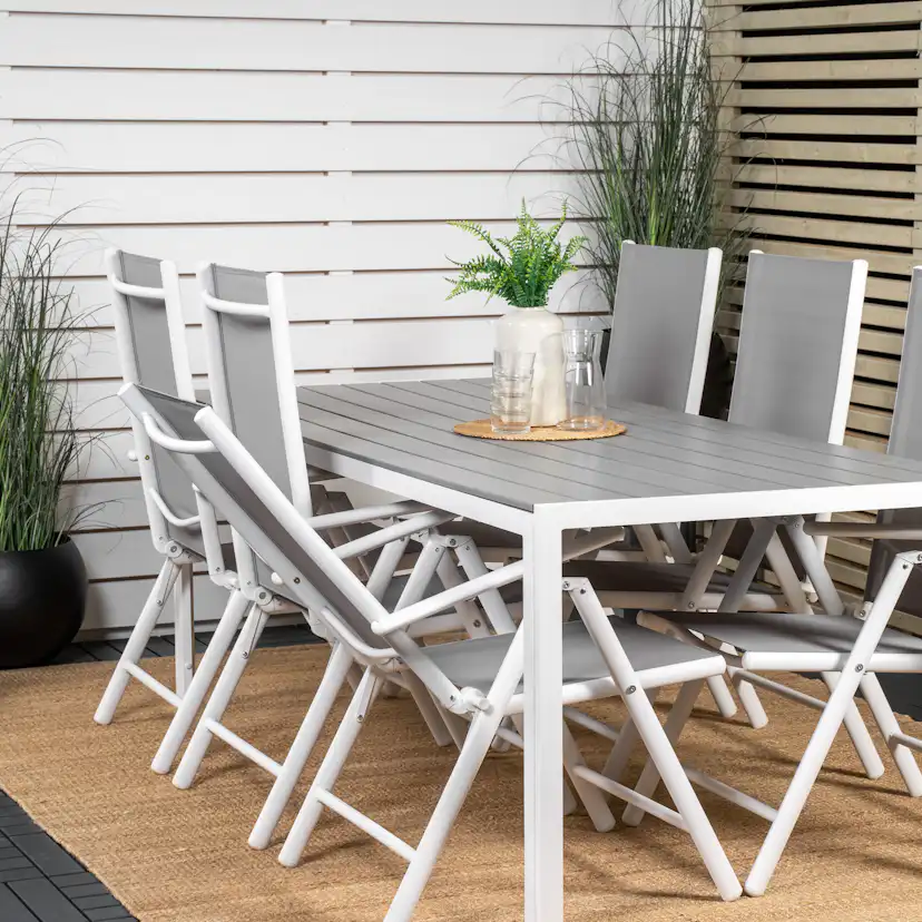 Matgrupp Utomhus Venture Home Bront 205 med 6 Bront Trädgårdsstolar
