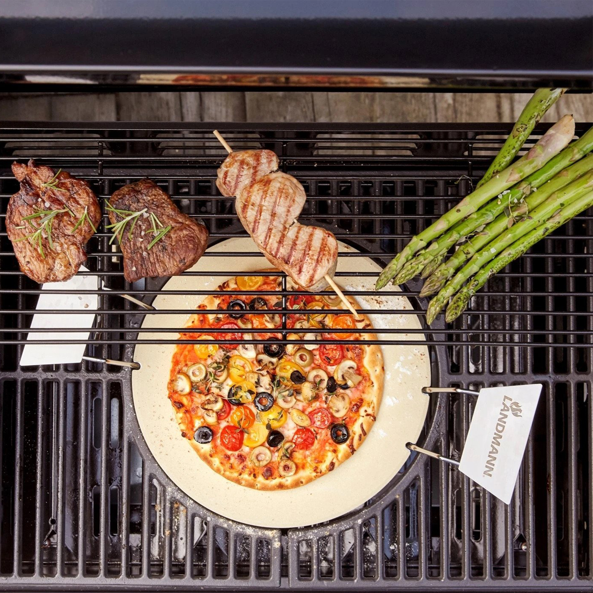 Pizzasten Landmann Modulus Ø30,5 cm med Handtag