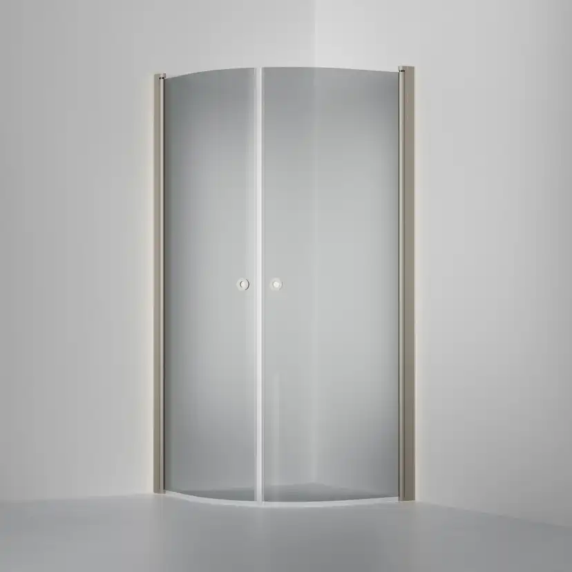 Duschvägg Linc Niagara 800x800 mm, Gråtonat Glas, Stone
