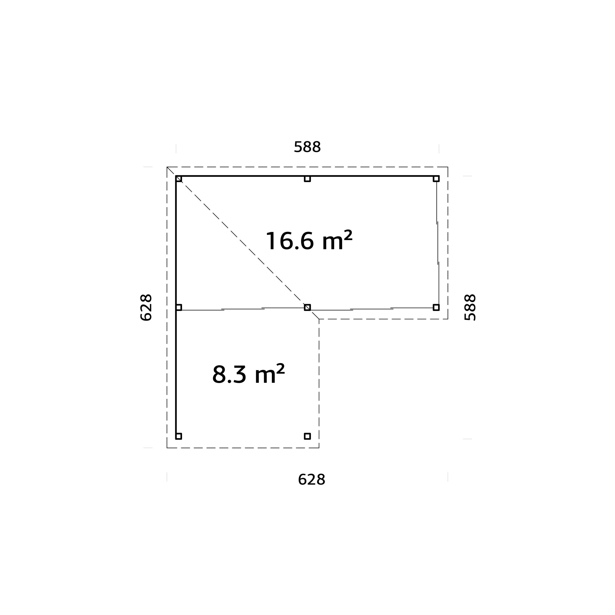 Uterum Palmako Lenna 24,9 m2 Set 714 Slide Plus
