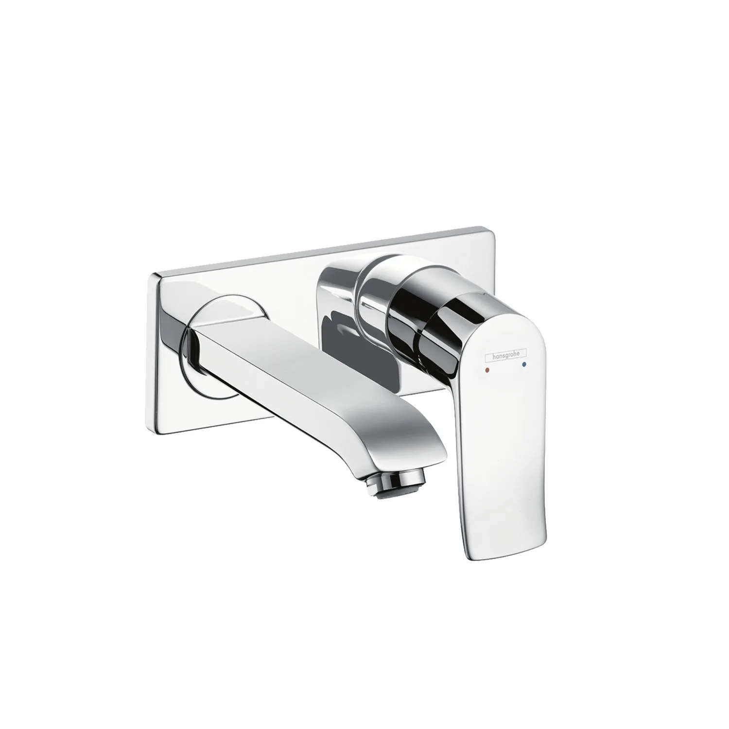 HG Metris inb.blandare med platta 165mm Piputsprång: 165 mm