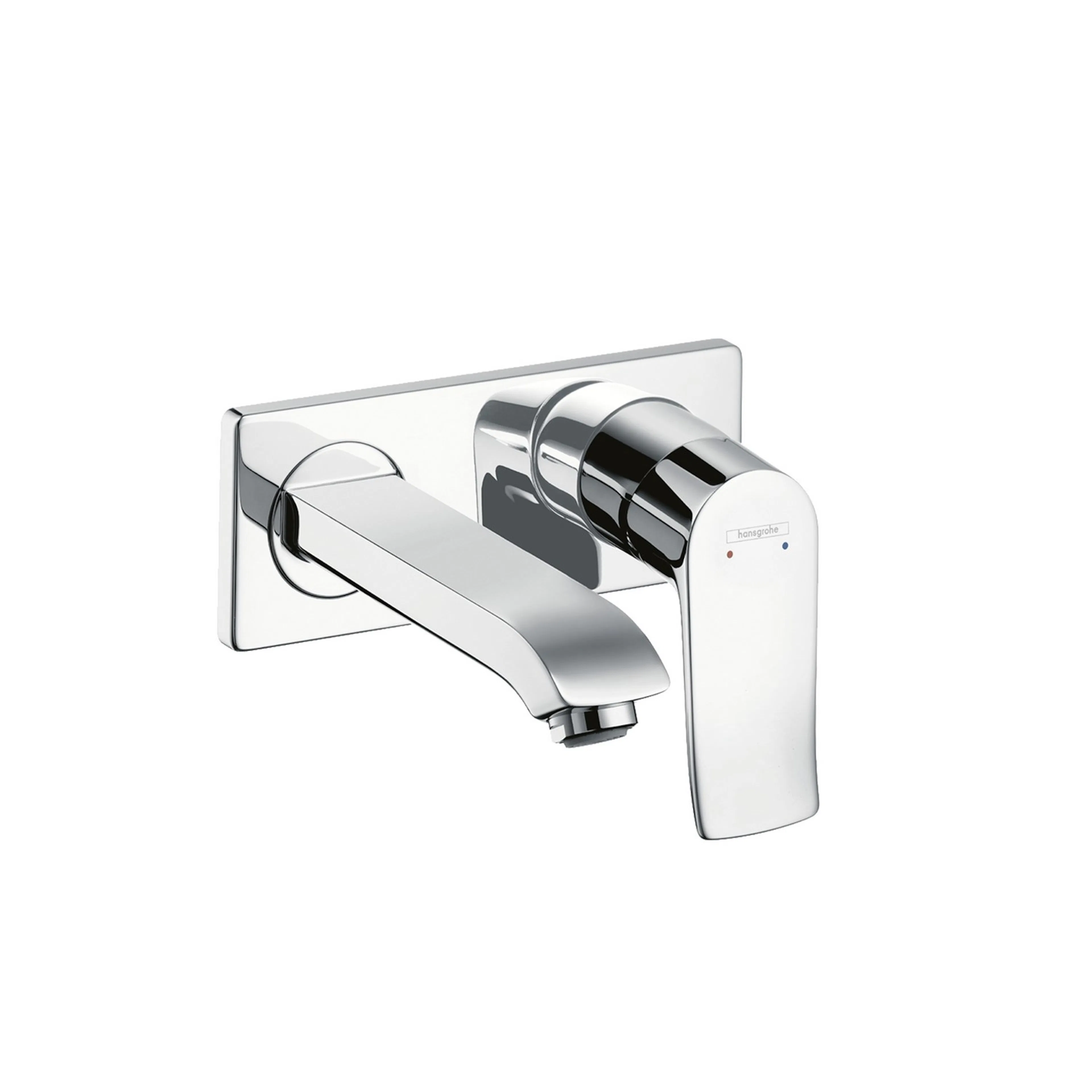 HG Metris inb.blandare med platta 165mm Piputsprång: 165 mm