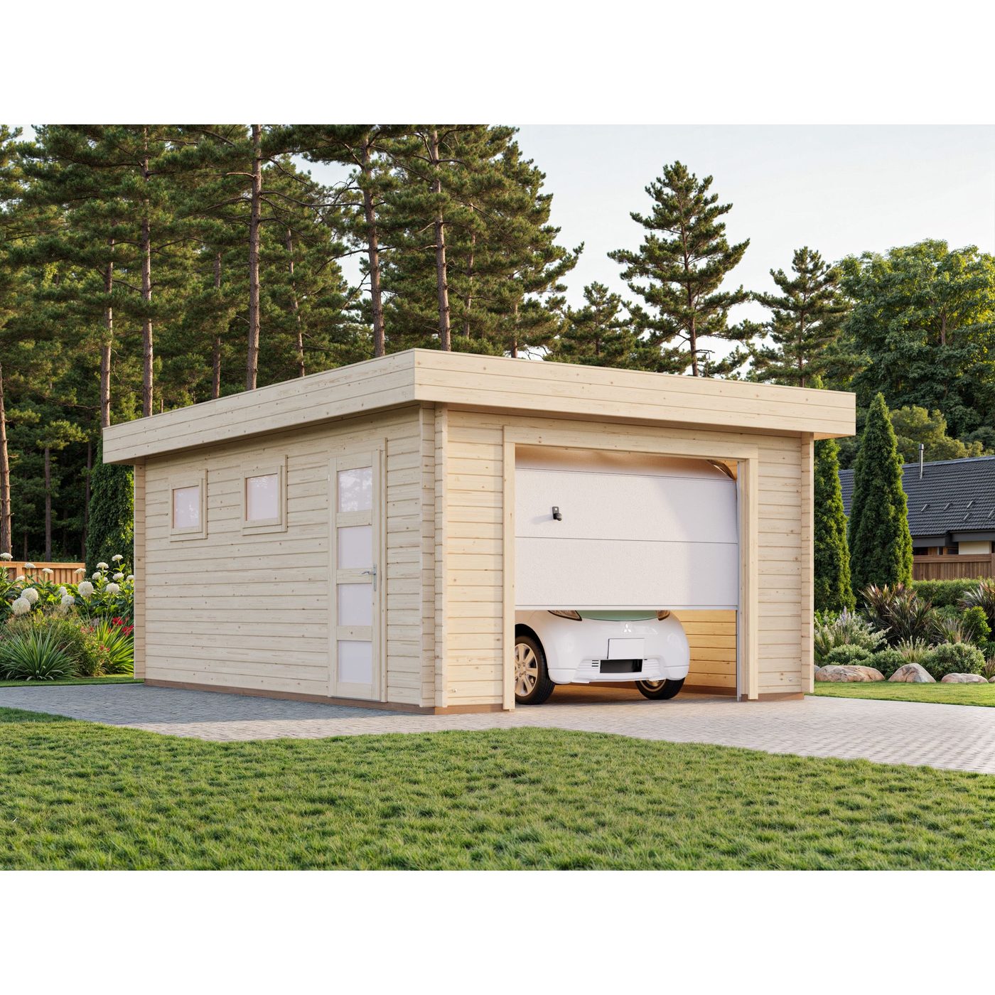 Garage Palmako Rasmus med Garageport 19,8 m2