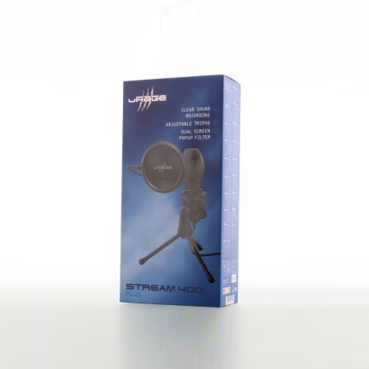 Mikrofon Urage Stream 400 Plus Gaming Svart