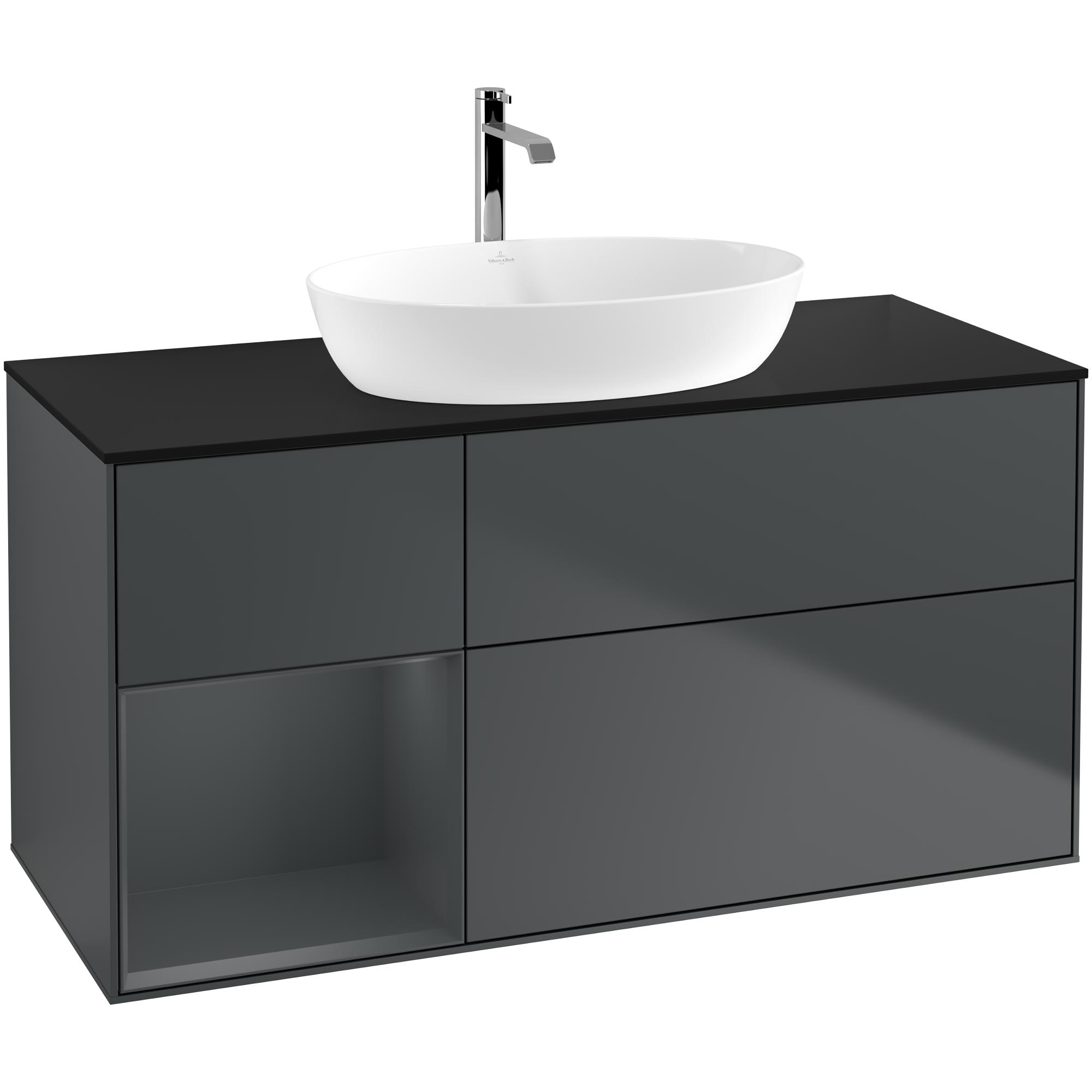 Tvättställsskåp Villeroy & Boch Finion med 3 Lådor Hylla och Bänkskiva för Fristående Tvättställ från Artis & Collaro