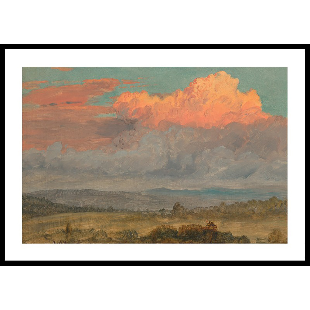 Poster Gallerix Drawing Clouds Hudson Valley New York July 1866 By Frederic Edwin Church