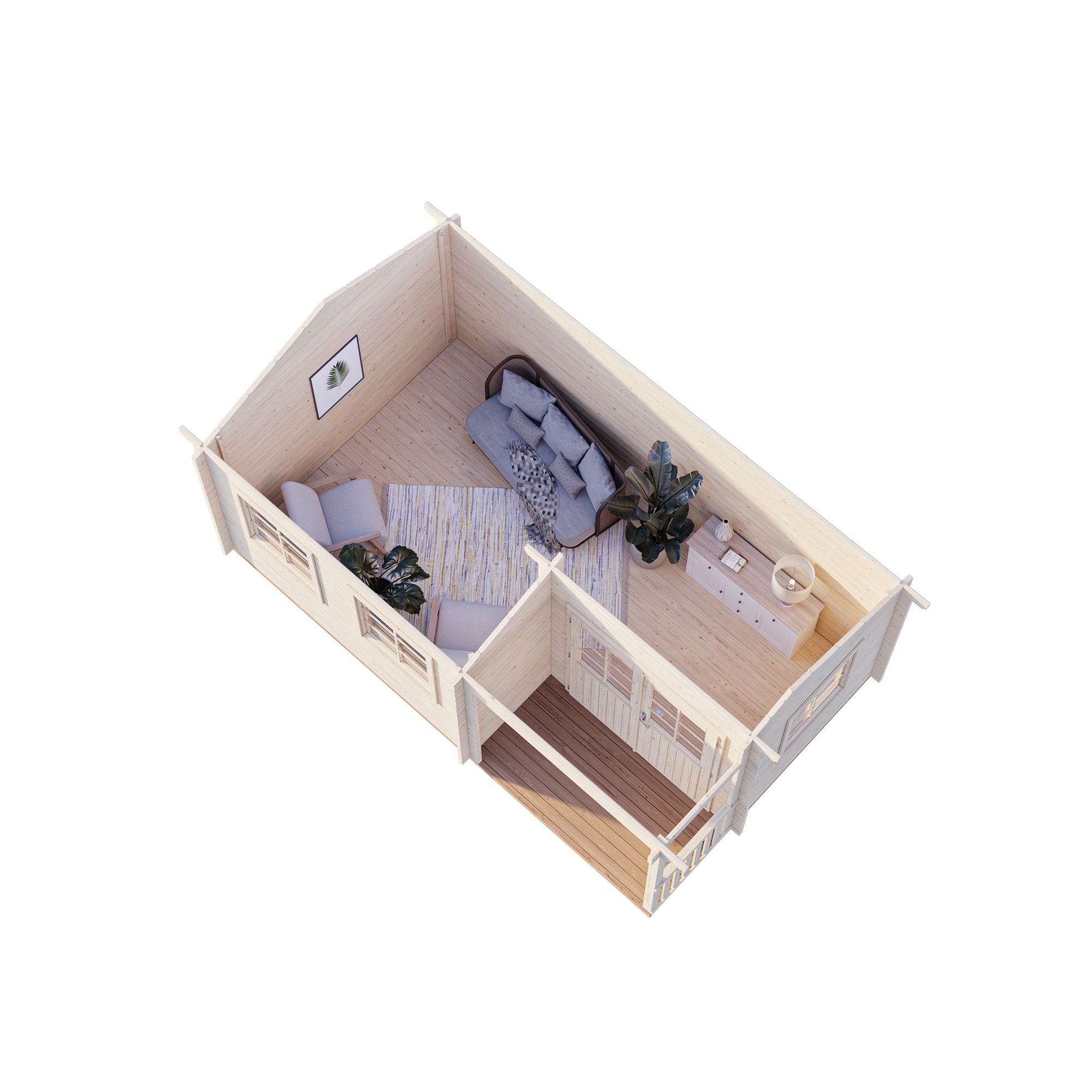 Stuga Susanna 12,4 m2 Obehandlad