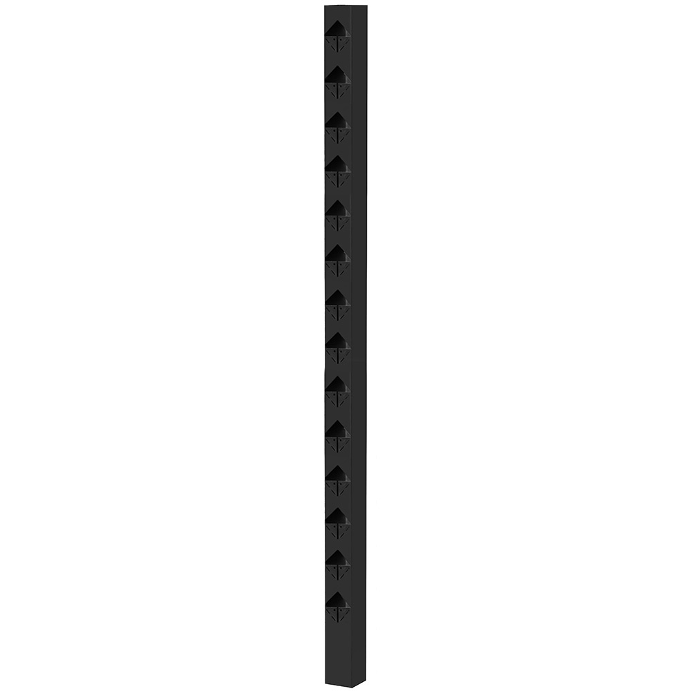 Staketstolpe Öckerö 1480mm svart 70x70 Mellan Svart, Höjd: 1480 mm