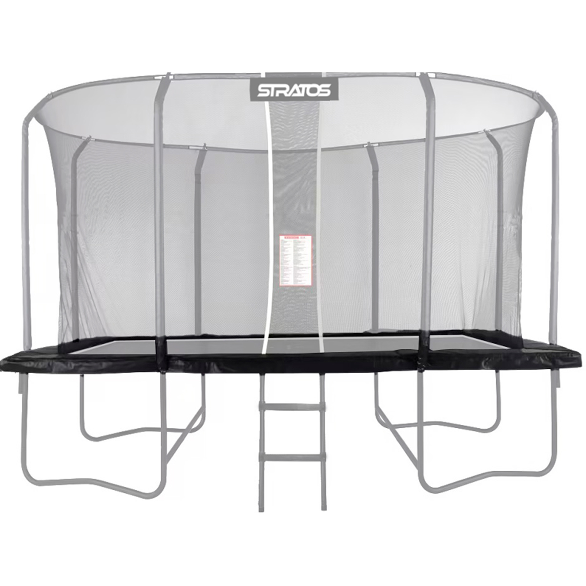 Kantskydd Stratos till Rektangulär Studsmatta 277x477 cm Premium Black Line