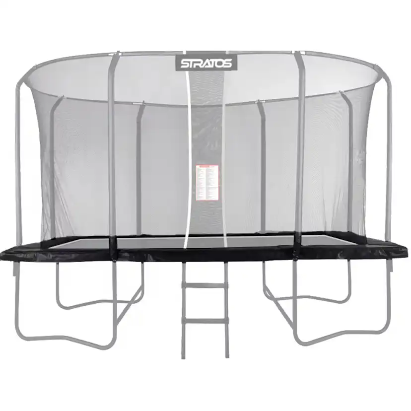 Kantskydd Stratos till Rektangulär Studsmatta 277x477 cm Premium Black Line