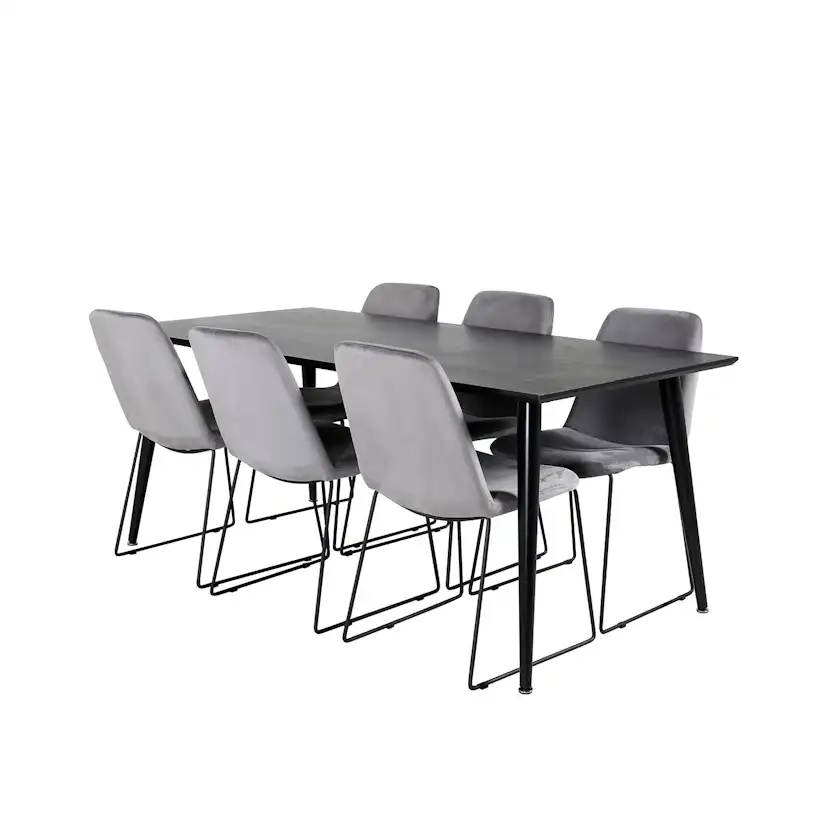 Matgrupp Venture Home Dipp med 6 Muce stolar