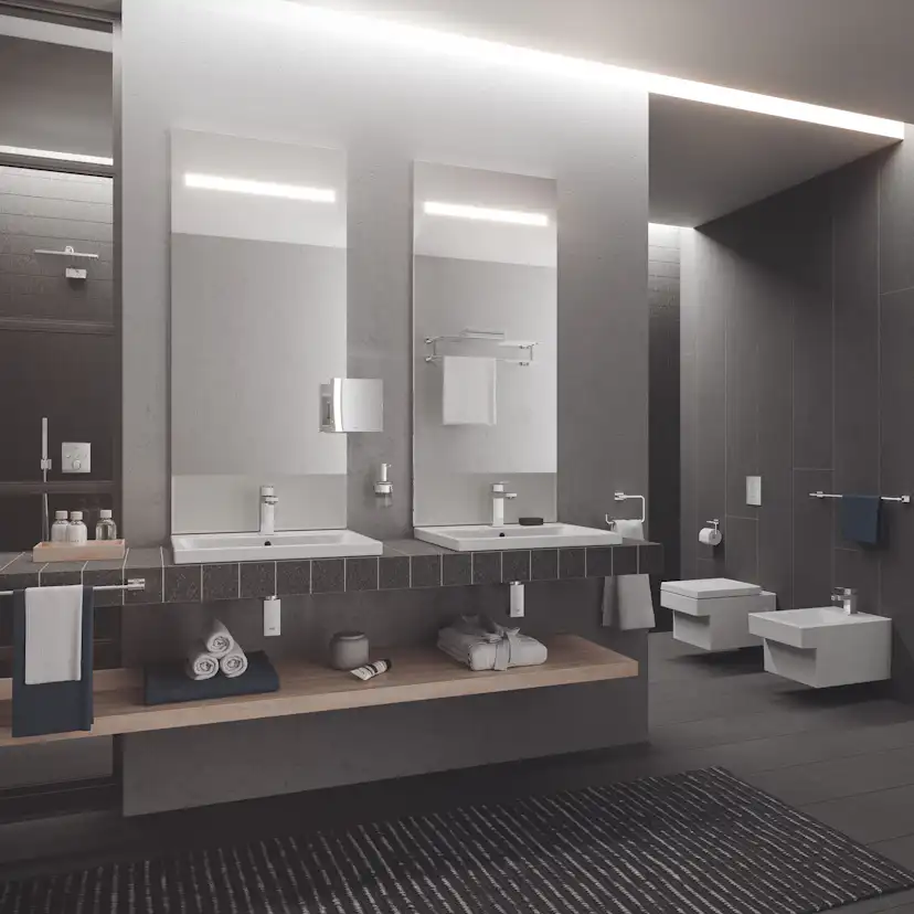 Tvättställ Grohe Cube Ceramic 39477 60 cm Bänktvättställ
