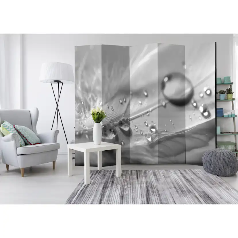 Rumsavdelare Skärmvägg Arkiio Grey Feather II 225x172 cm