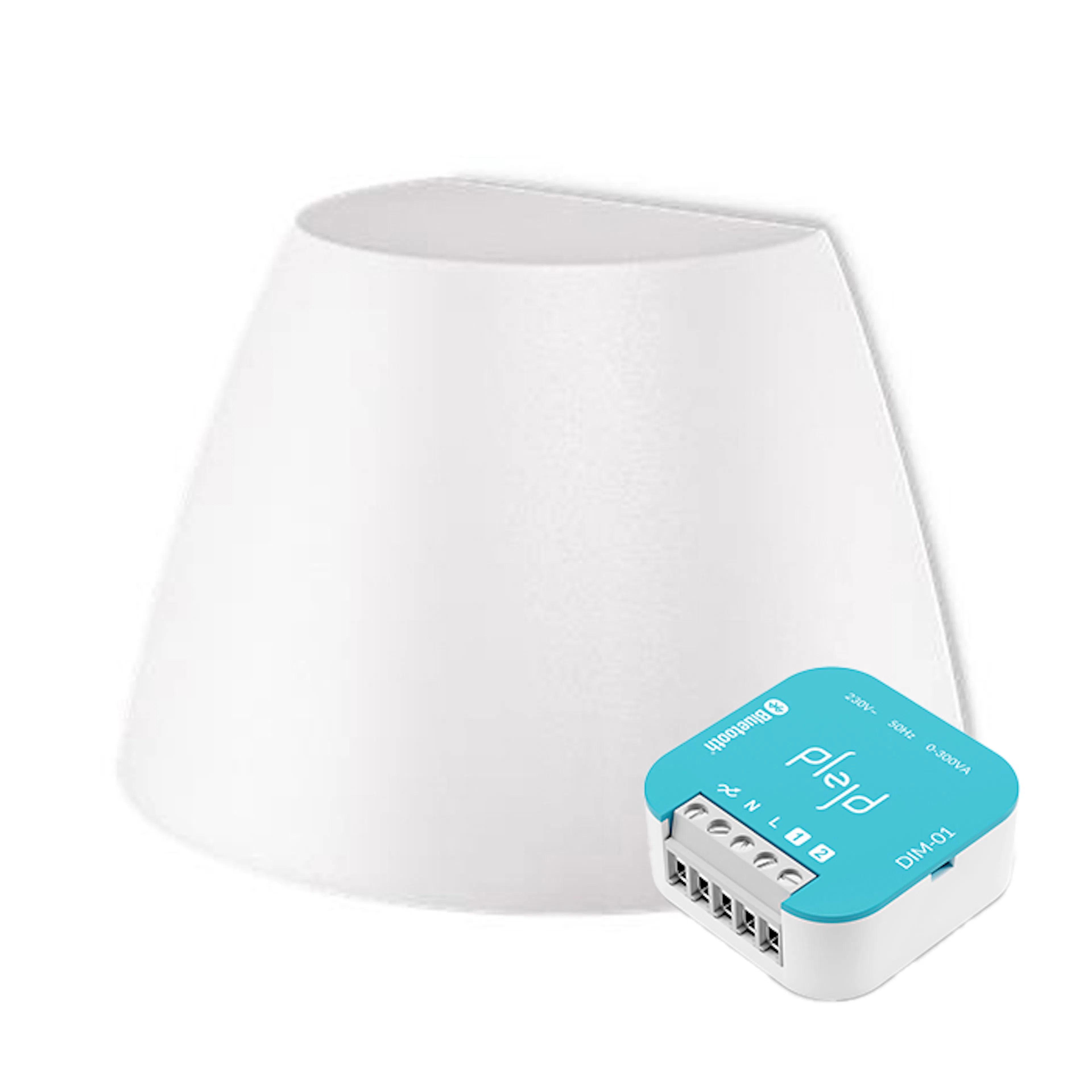 Dimmer Plejd 6 st Väggarmatur OUT-02-U Vit + DIM-01