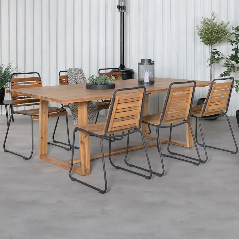 Matgrupp Venture Home Plarra med 6 Billy Matstolar