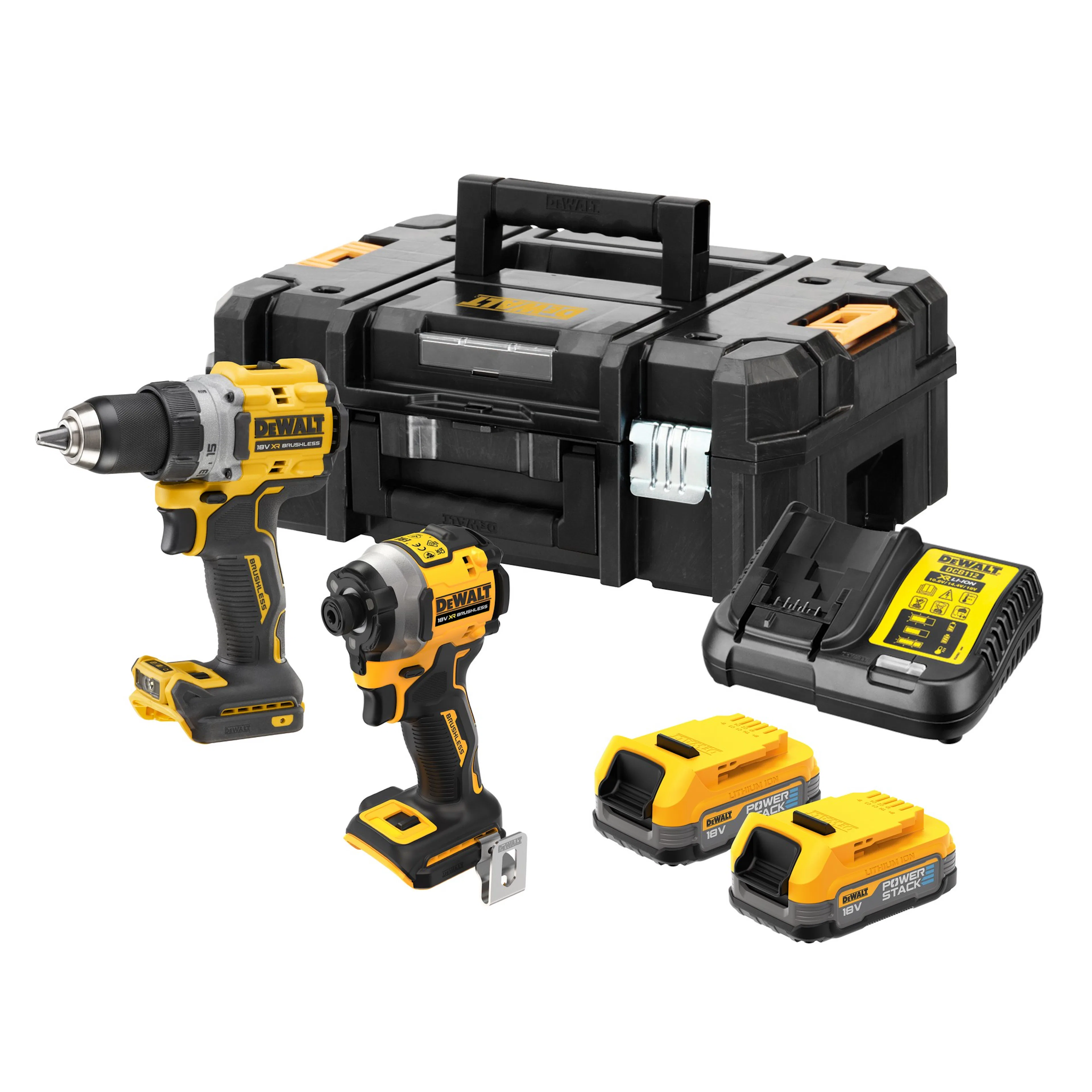 Verktygspaket DeWalt DCK2051E2T DCD800 DCF850 2 Xps Komp Tstak