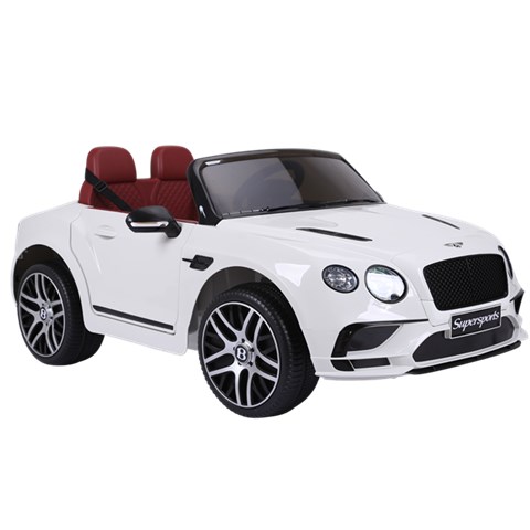 Elbil Nordic Play Bentley 2 Personer 2x6 V Eva-hjul Speed Vit