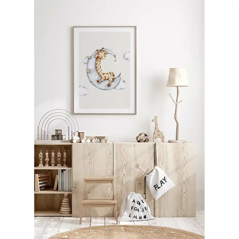 Poster Gallerix Sleeping Giraffe