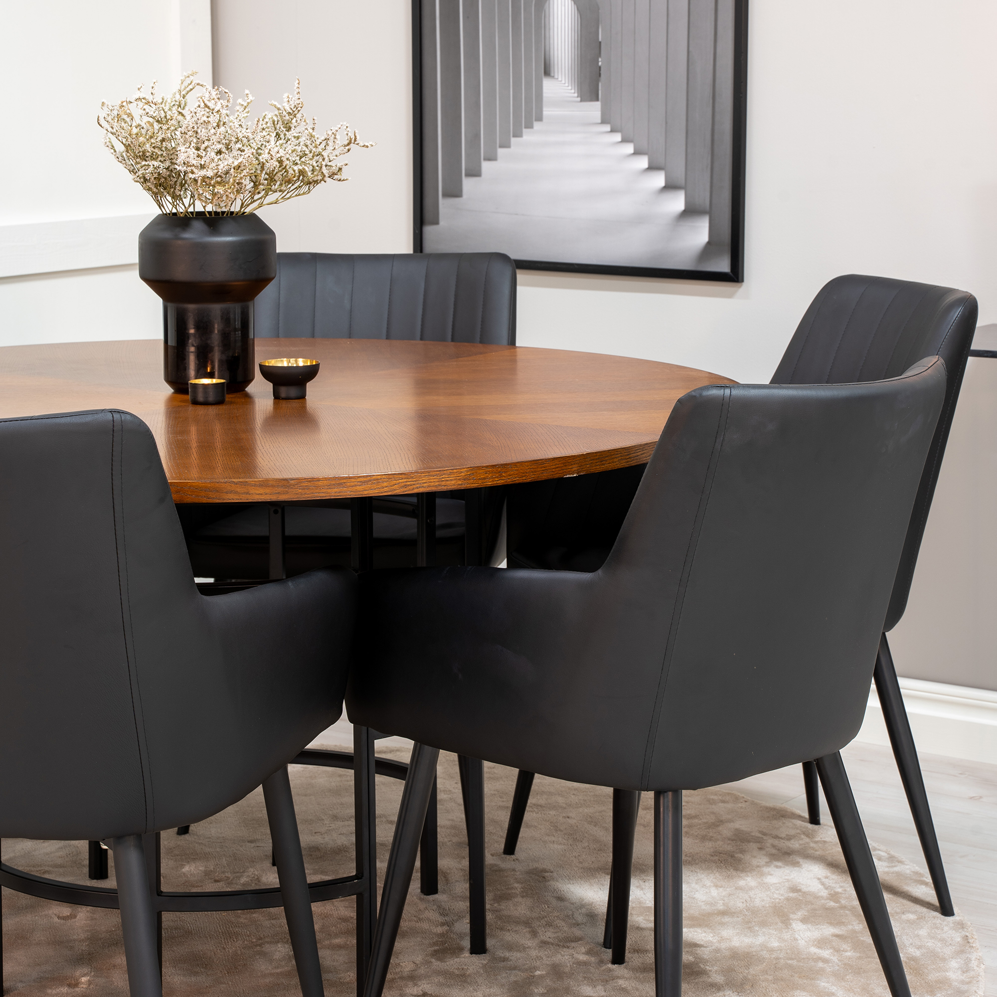 Matgrupp furniture/fashion Copenhagen med 6 Corina Stolar