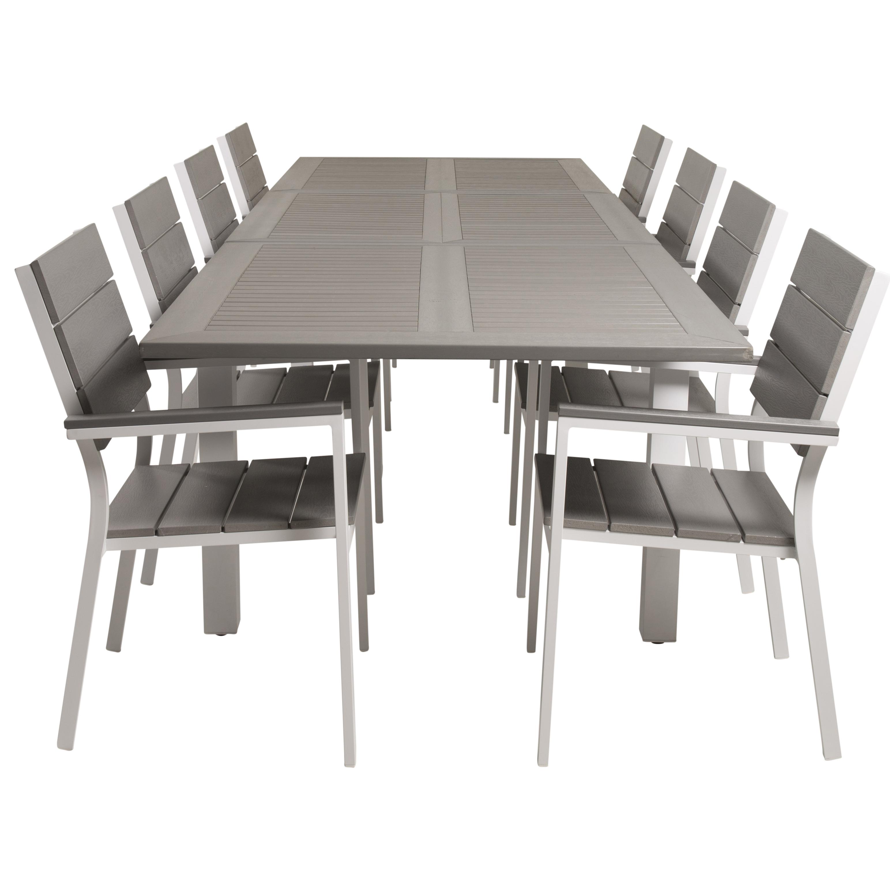 Matgrupp Venture Home Aleyna 224/324 med 8 Lova Stolar