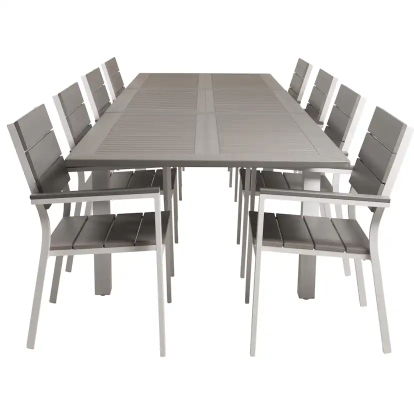 Matgrupp Venture Home Aleyna 224/324 med 8 Lova Stolar