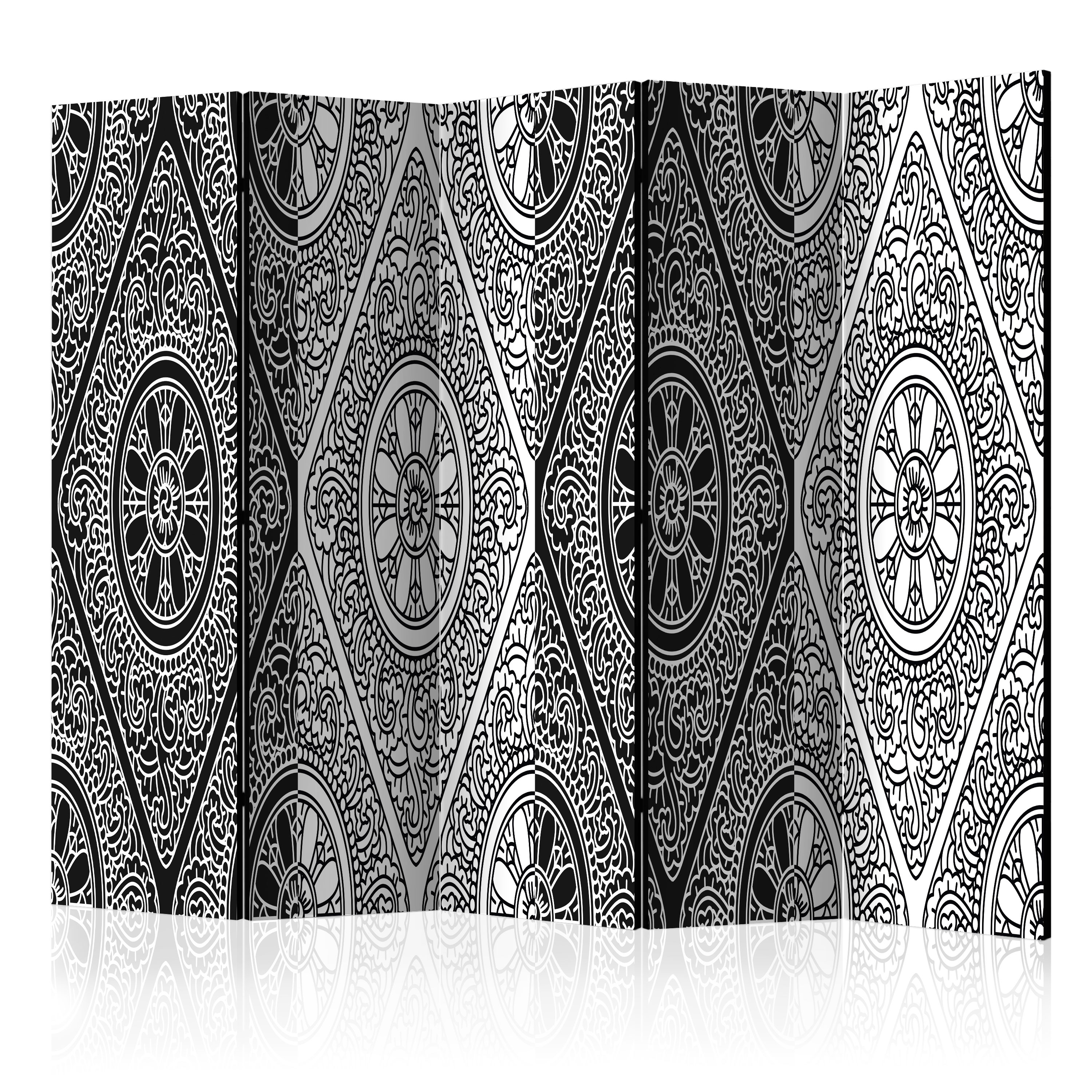 Rumsavdelare Skärmvägg Arkiio Ethnic Monochrome II 225x172 cm