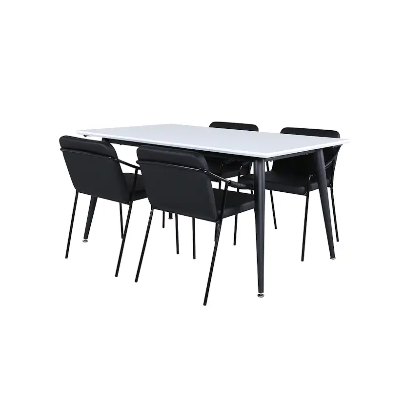 Matgrupp Venture Home Jolie med 4 Tjärö Stolar