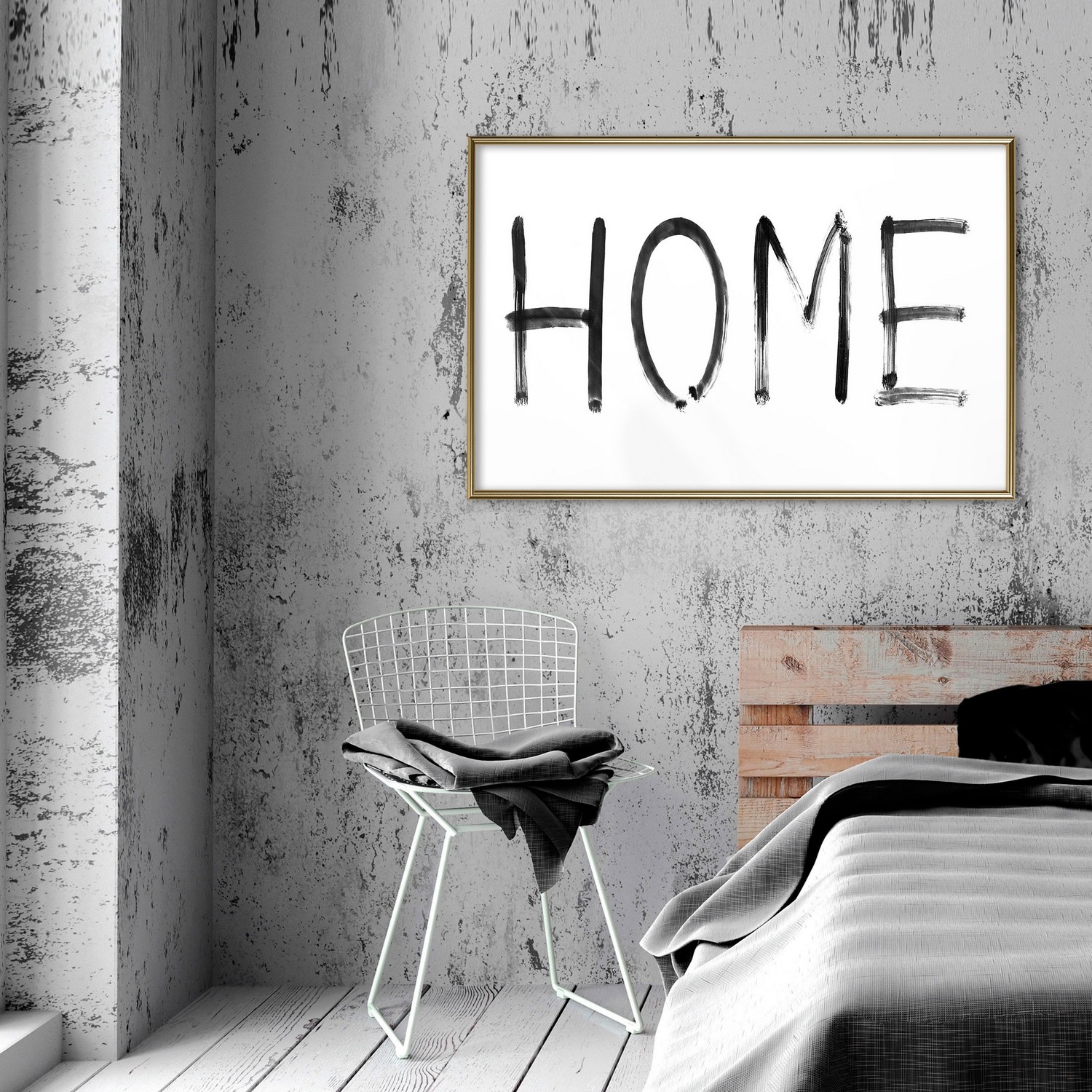 Poster Artgeist Affisch Black Home