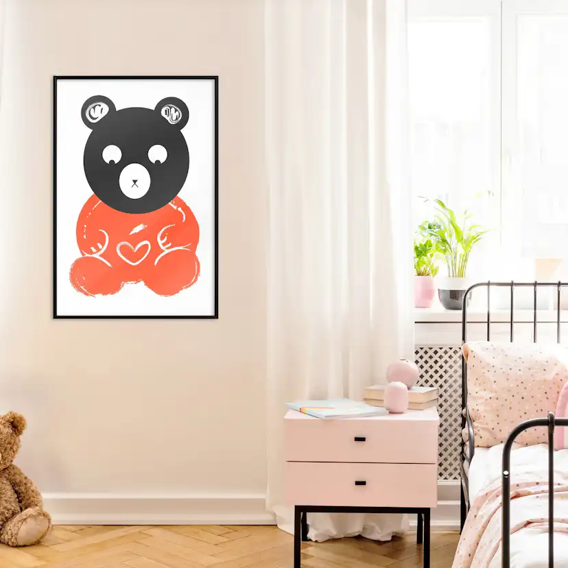 Poster Artgeist Affisch Thoughtful Bear
