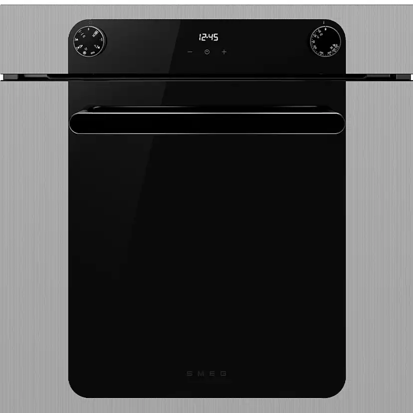 Termoventilerad Ugn Smeg SF6200TS med AirFryer och Baksten Silver 60 cm