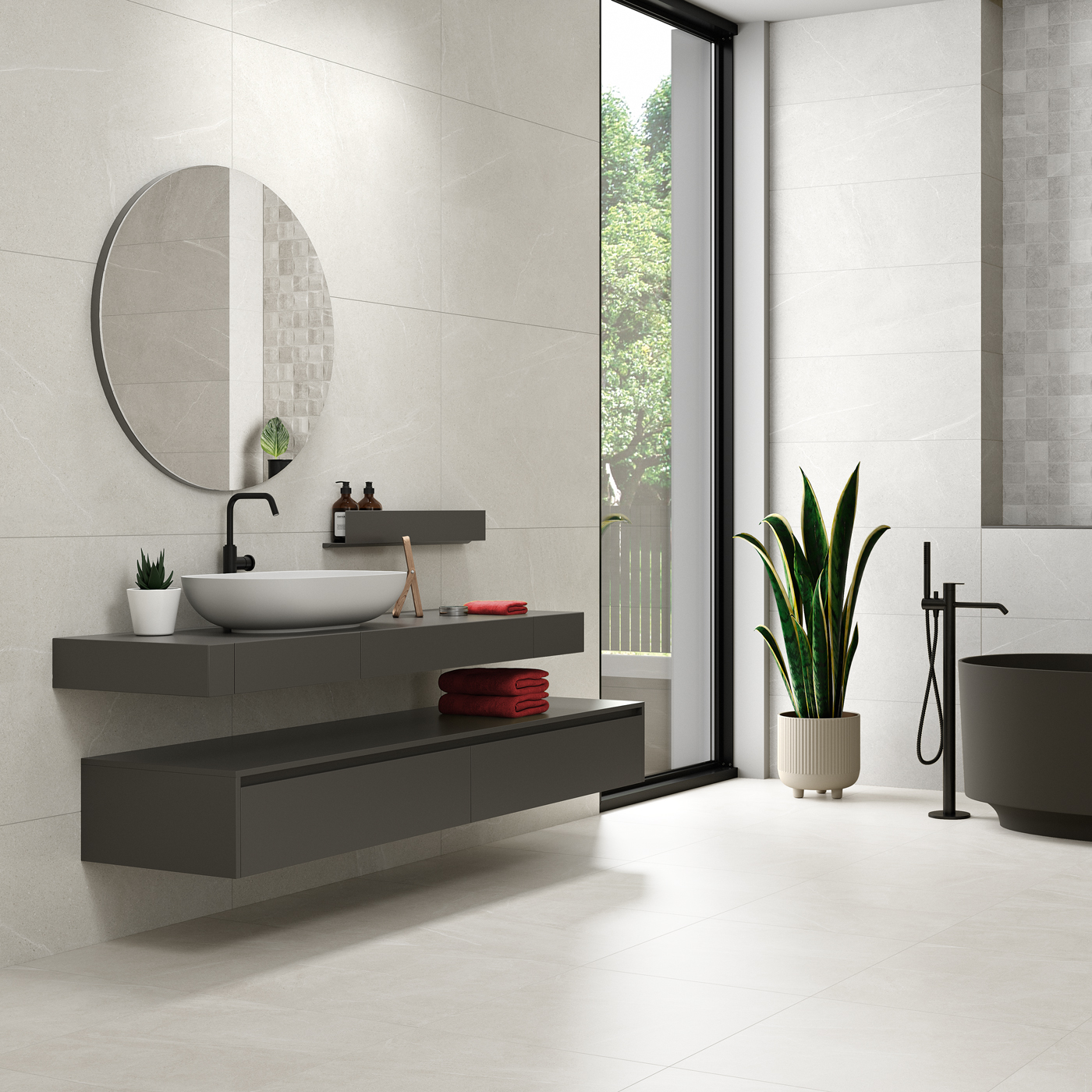 Klinker Tenfors Bellevue White Marmor Matt 75x75 cm