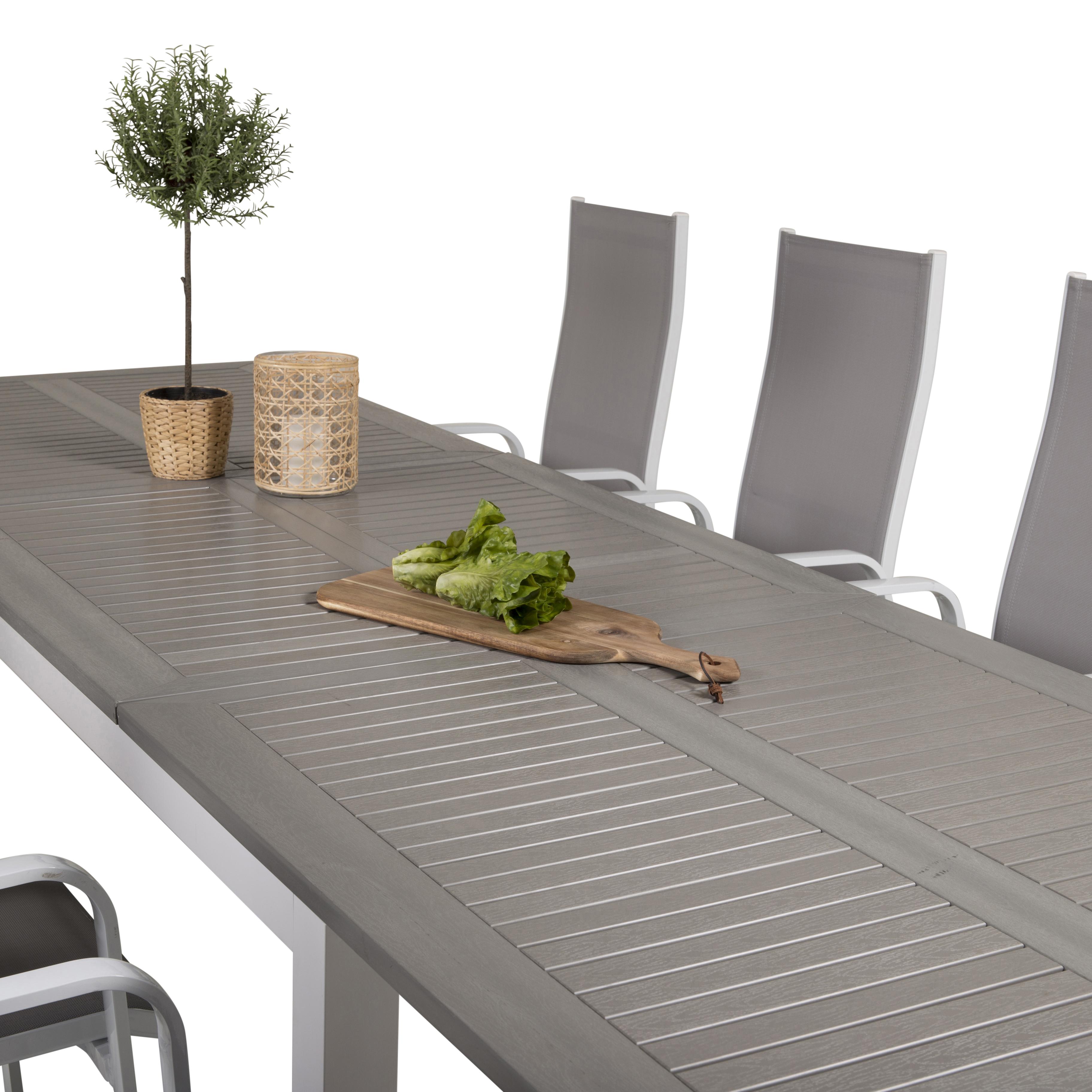 Matgrupp Venture Home Aleyna 224/324 med 8 Copacabana Matstolar