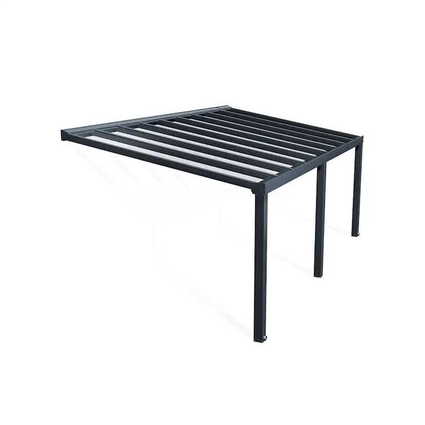 STOCKHOLM PATIO COVER 3.4X6.6 GREY CLEAR 3,4 x 6,6 m