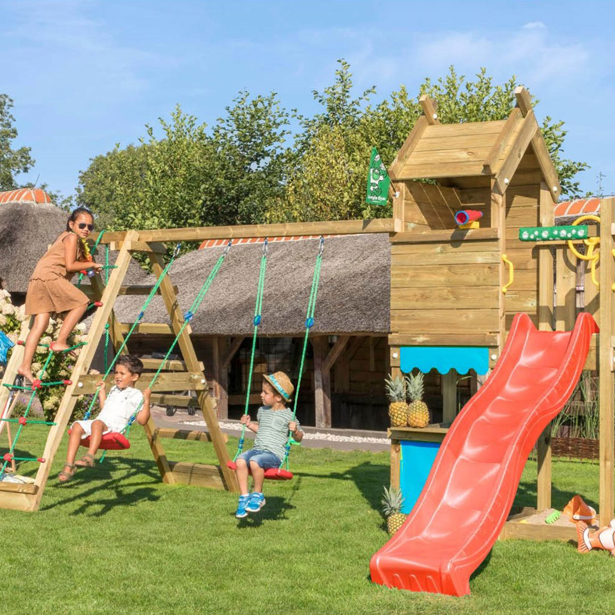 Lektorn Jungle Gym Resort Klättermodul & Rutschkana