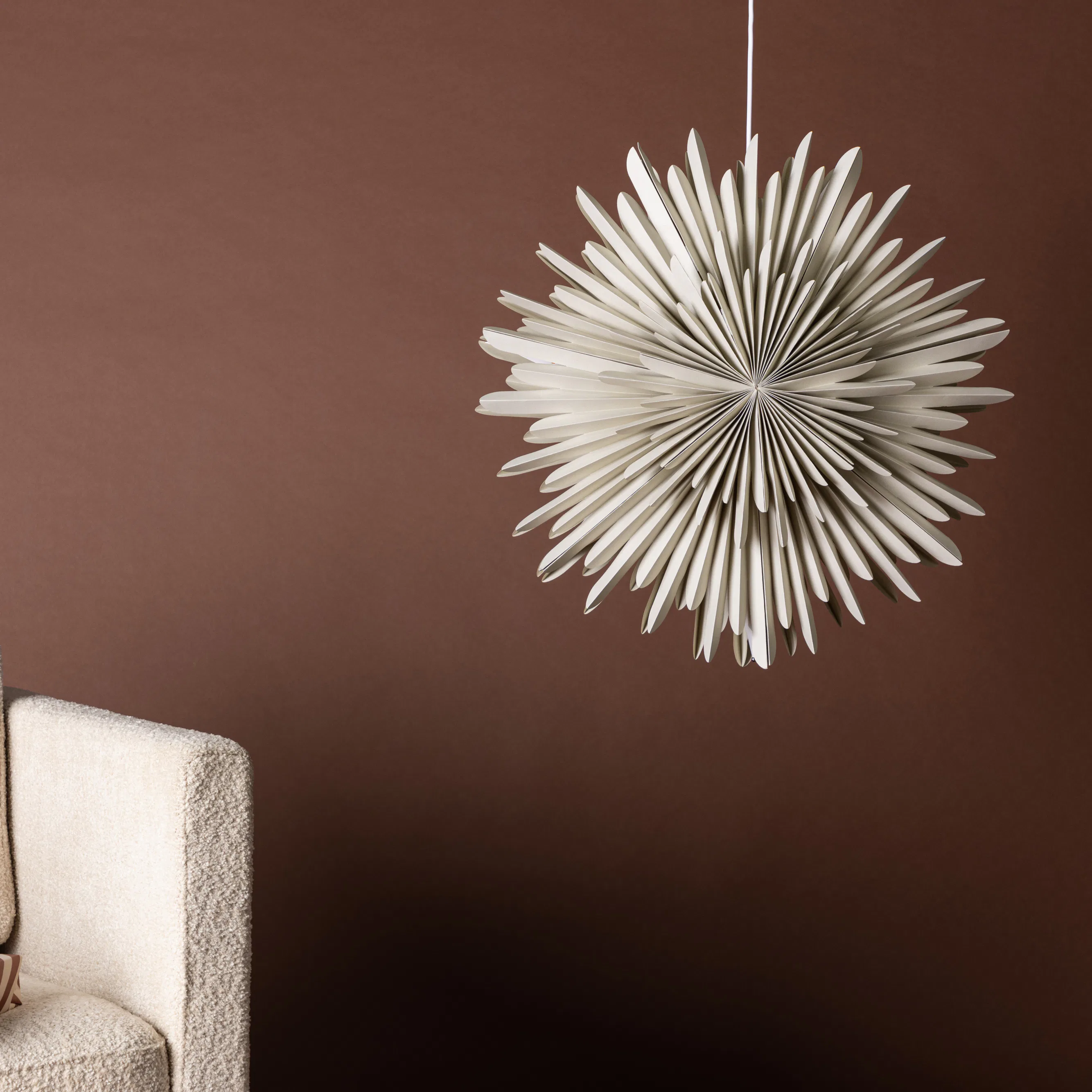Sälen 60cm Pendant Lamp - Beige / Beige Beige, 60 cm