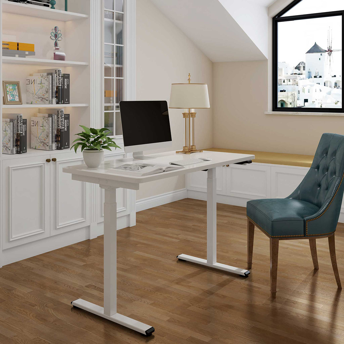 Skrivbord Lykke M100 140x70 cm Höj- och sänkbart