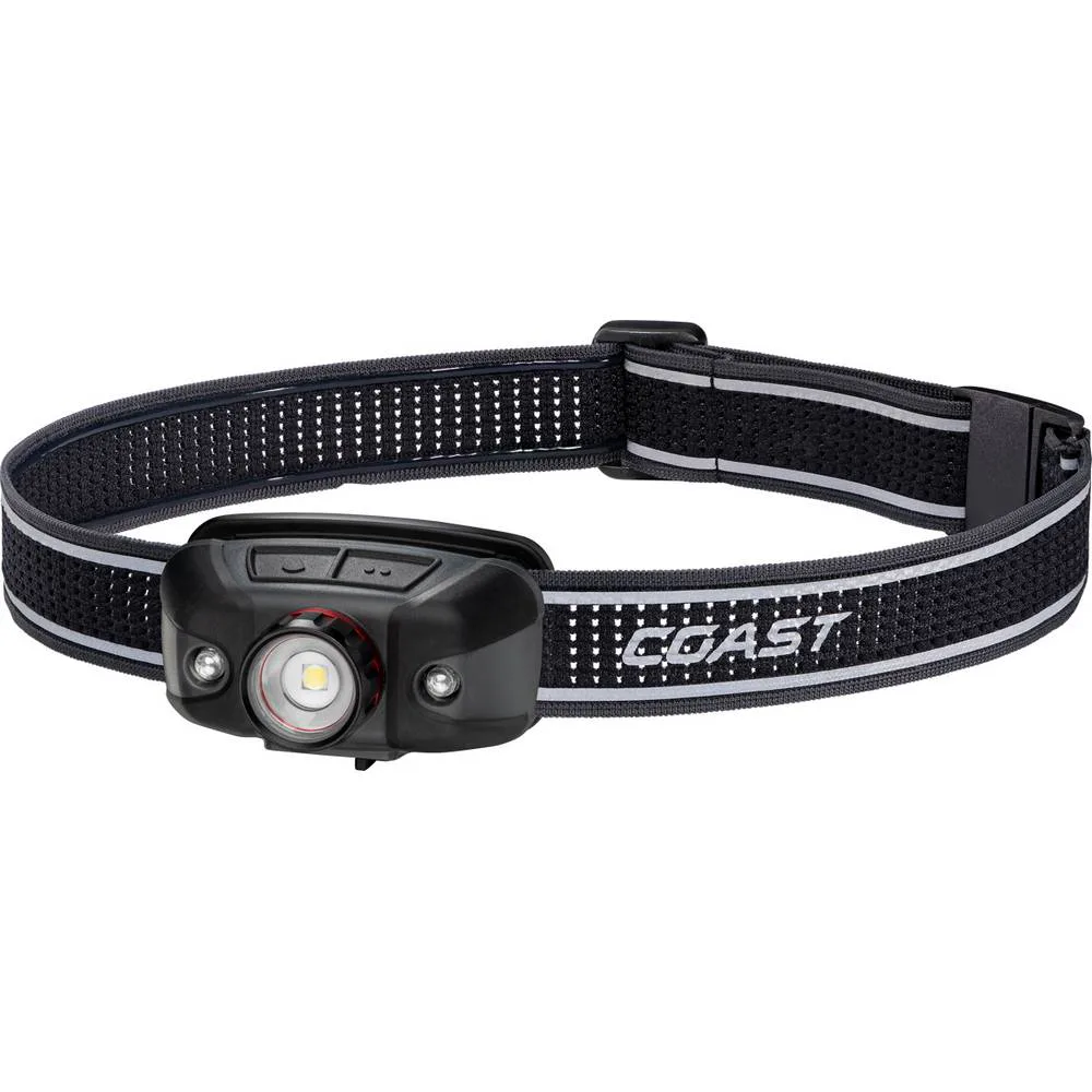 Uppladdningsbar Coast FLX40R Pannlampa med trefärgat ljus 700 Lumen