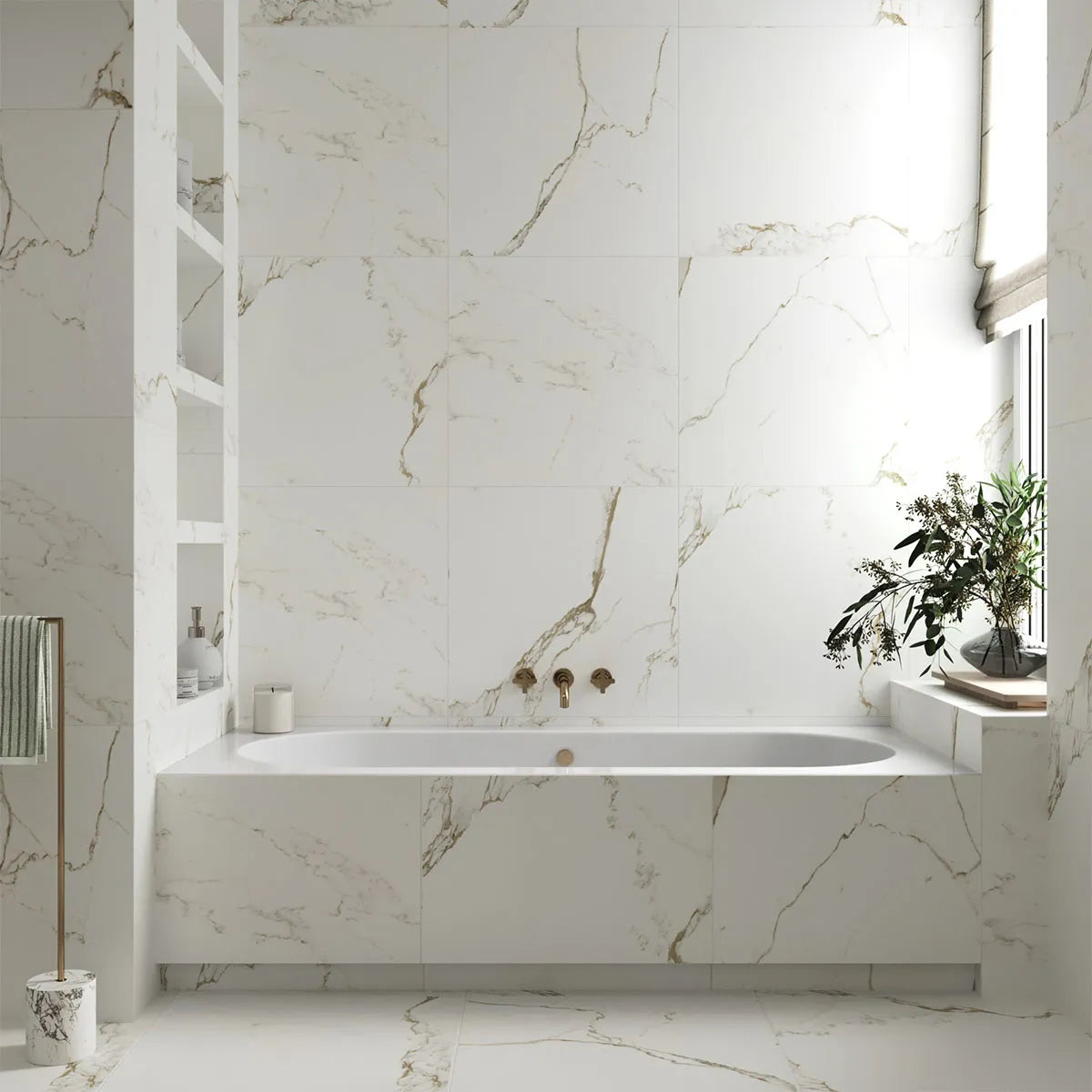 Klinker Tenfors Carrara Gold Marmor Matt 60x60