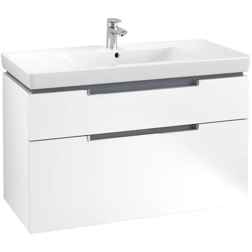 Tvättställsskåp Villeroy & Boch Subway 2.0 med 2 Lådor för Skåpstvättställ