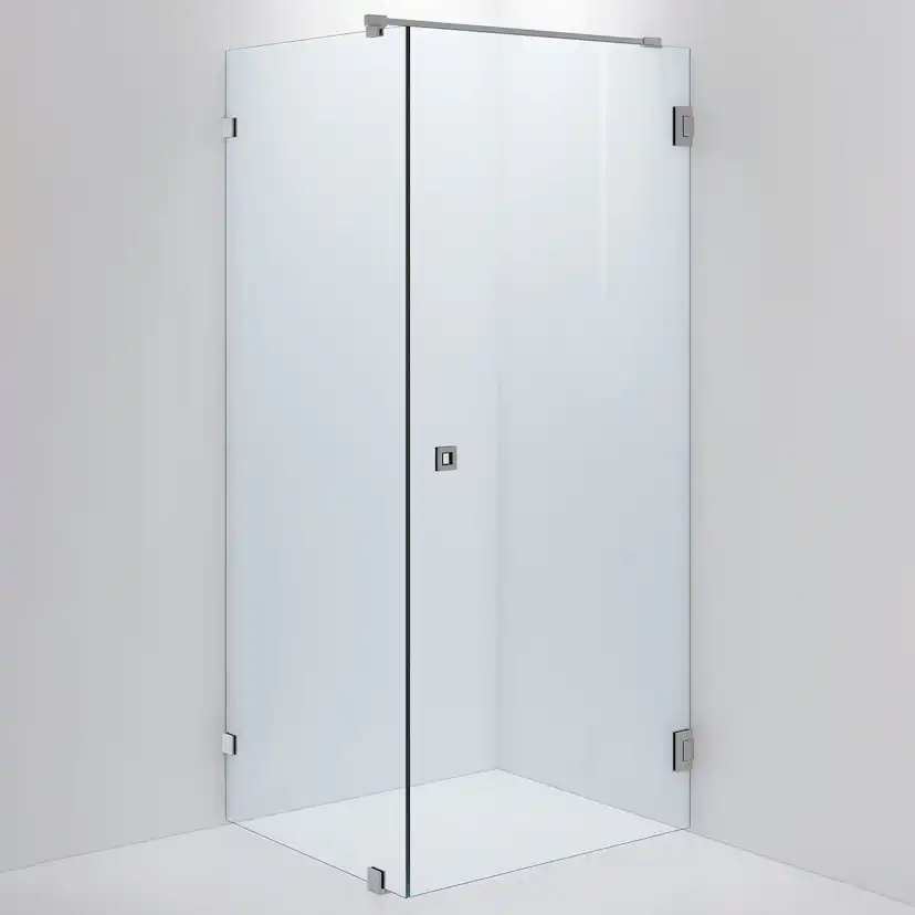 Duschvägg ARC 13 Original,Clear, Brushed Stainless,Dörr 800( 800x900 mm, Borstad Rostfri