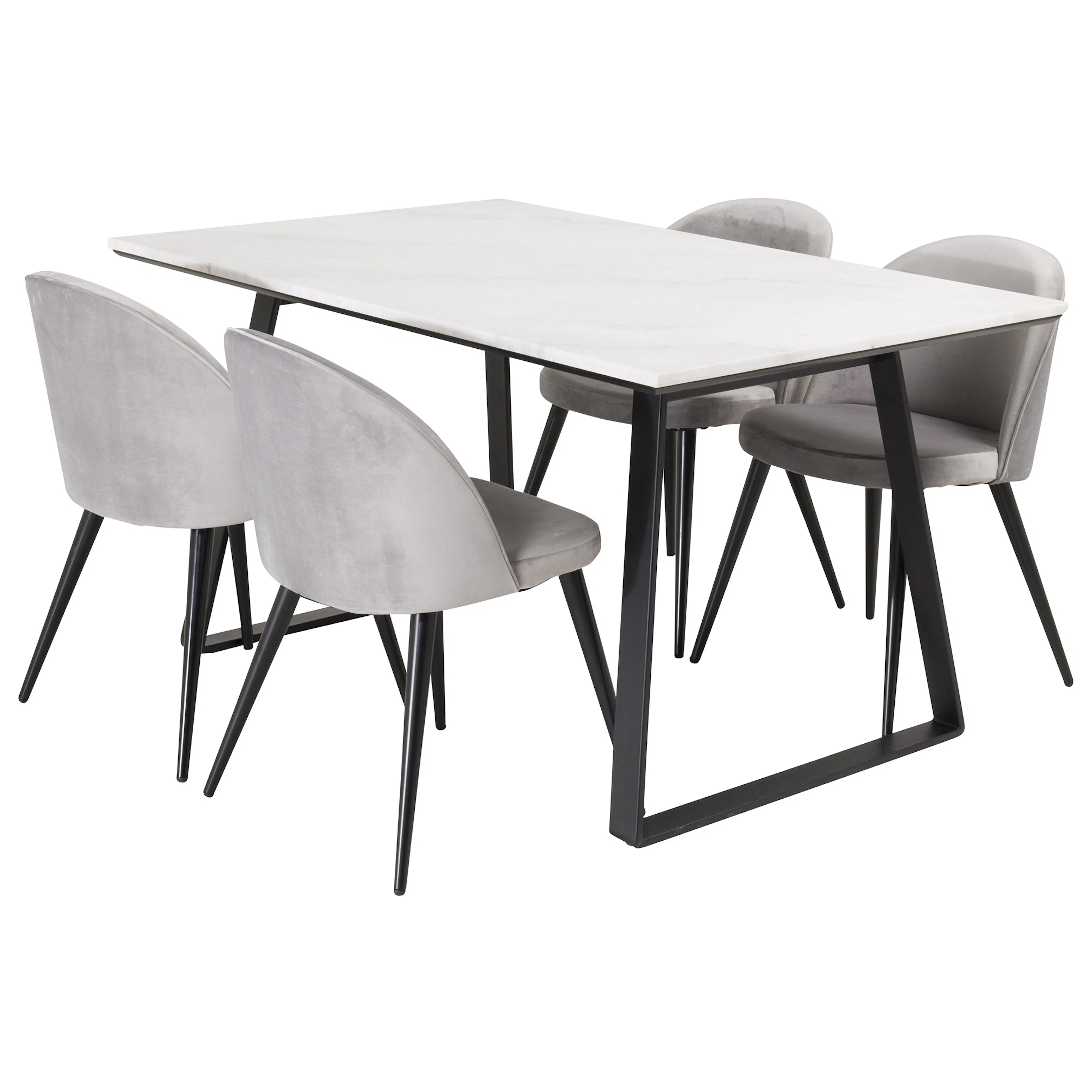 Matgrupp Venture Home Estelle med 4 Valentina Stolar