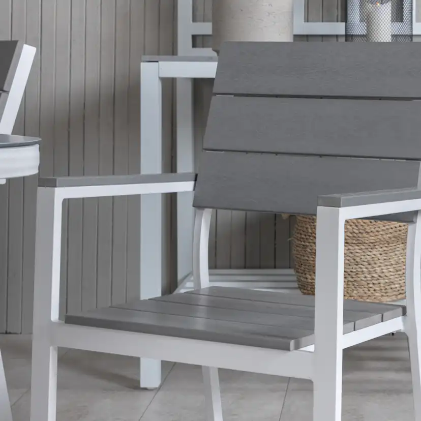 Matgrupp Venture Home Virya Matgrupp Utomhus 160cm med 4 Levels Stapelbara Matstolar