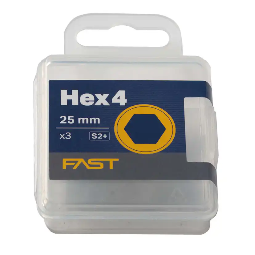 Bits 4mm Hex 25mm 3-p Fast 4mm 3-p