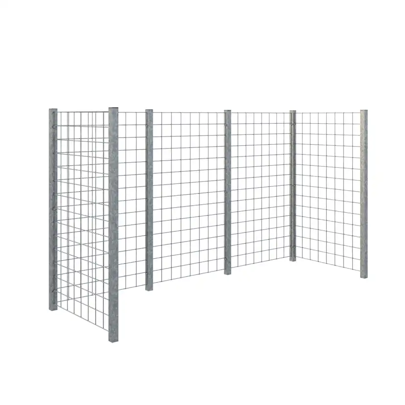 Avfallsskjul PLUS Spaljé 258x89x147 cm