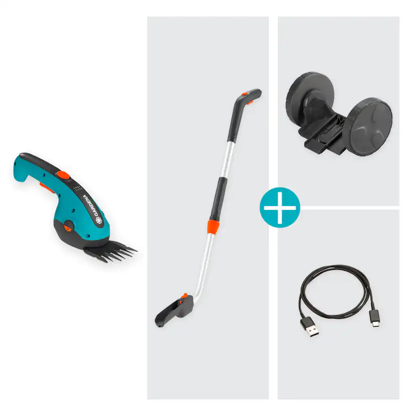Grässax Gardena ClassicCut Batteridriven med Skaft och Hjul