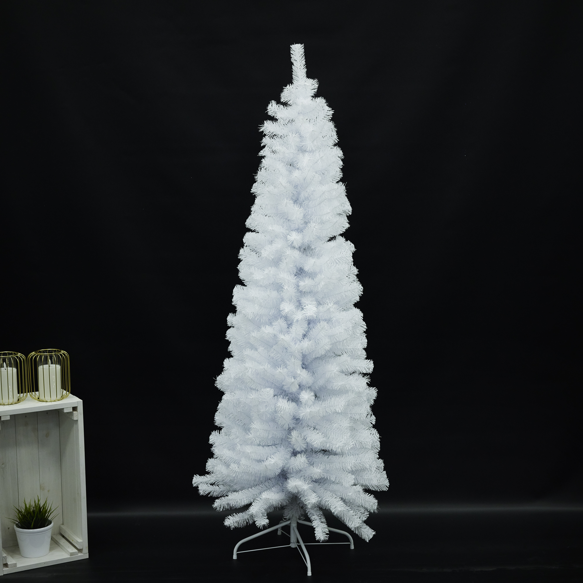 Plastgran Nordic Winter Smal Julgran Bling 180x68 cm