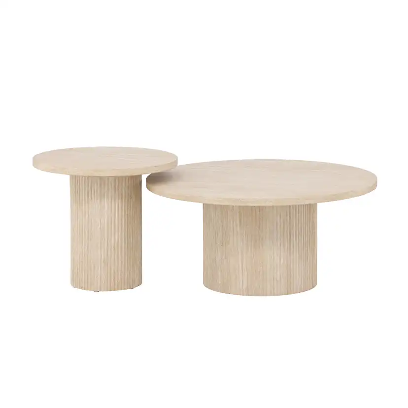 Soffbord Venture Home Härön Set Ø80 cm & Ø50 cm