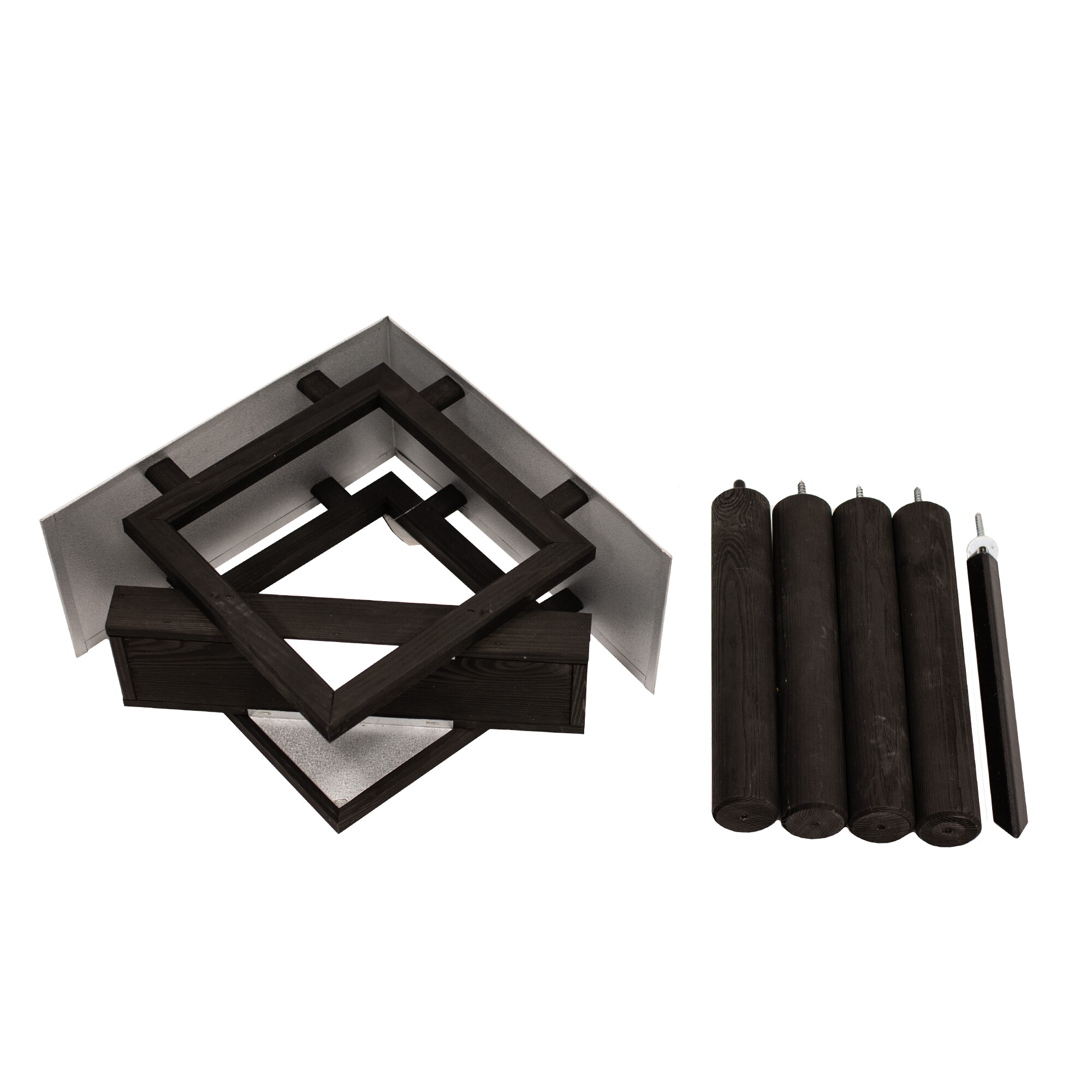 Fågelmatare Hortus Furu Zink Med Stativ