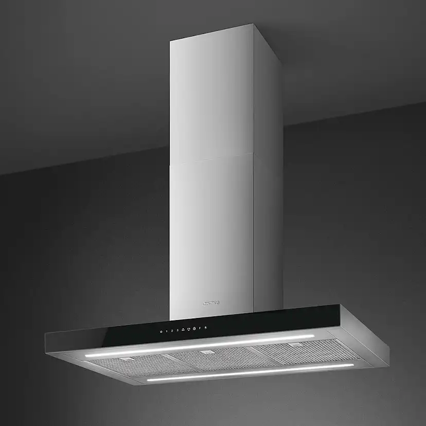 Frihängande Köksfläkt Smeg KBTI9L4VN Rostfri med LED-Belysning