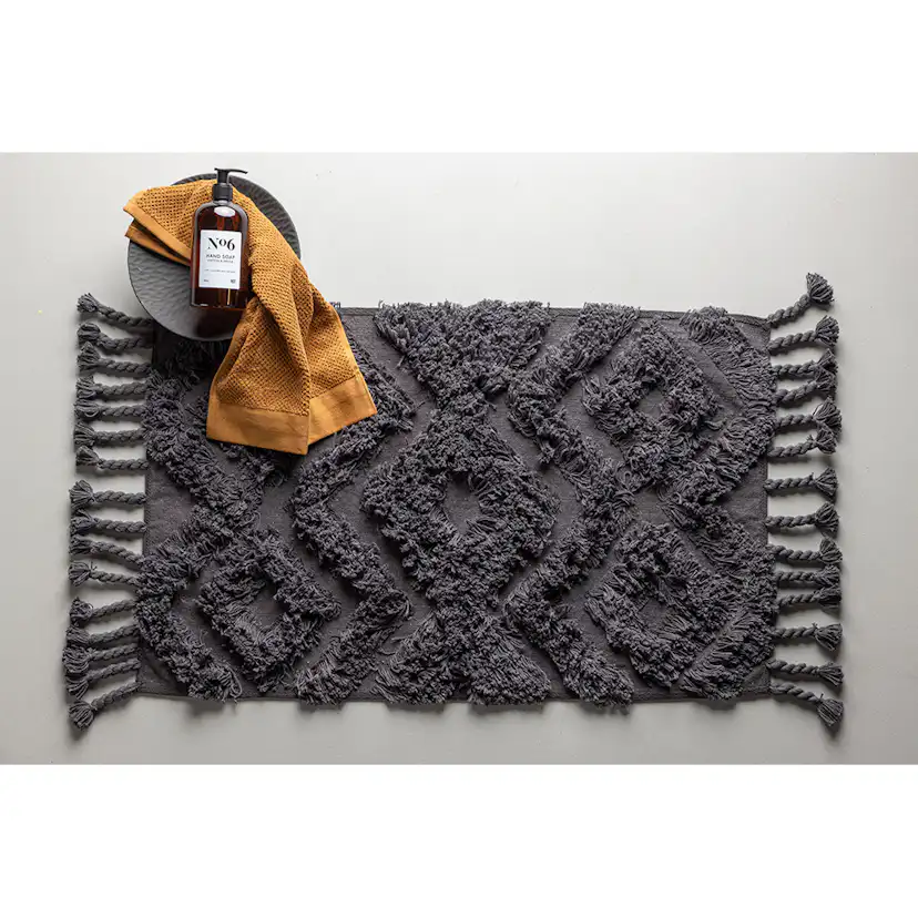 Hilma Cotton - 50*80-Rectangular-Dark grey Mörkgrå